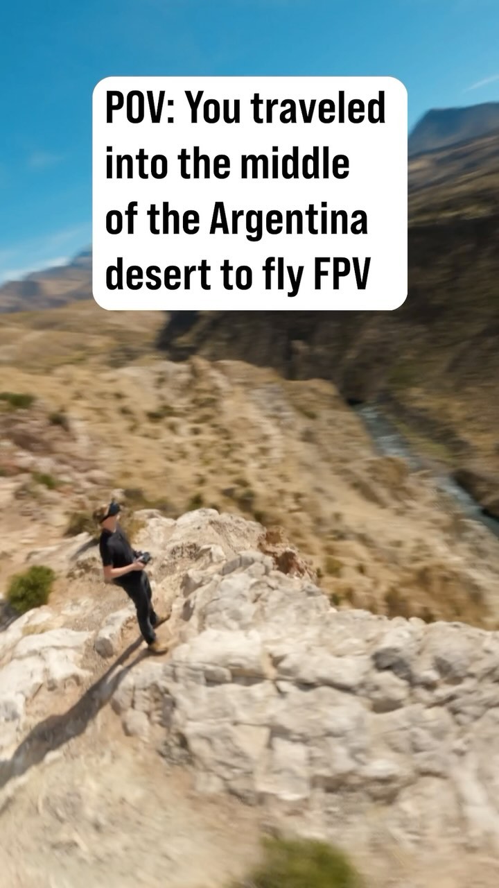 Zane flying FPV in an Argentina desert